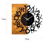 Wallity Wooden Clock 26 Nogal y Negro
